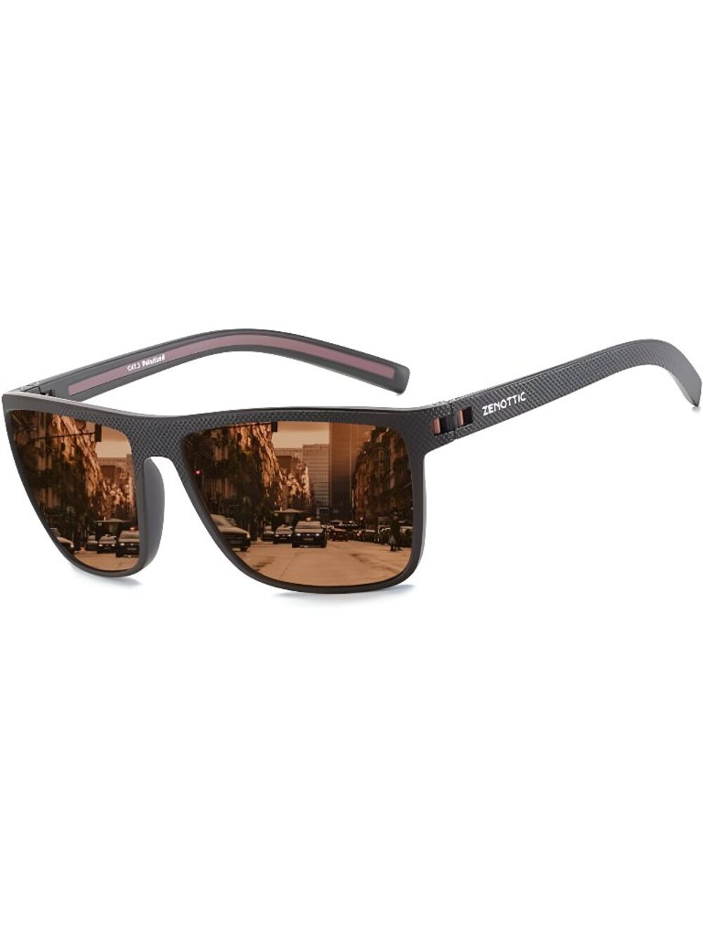 Polarized Sunglasses Lightweight TR90 Frame UV400 Protection Square Sun Glasses